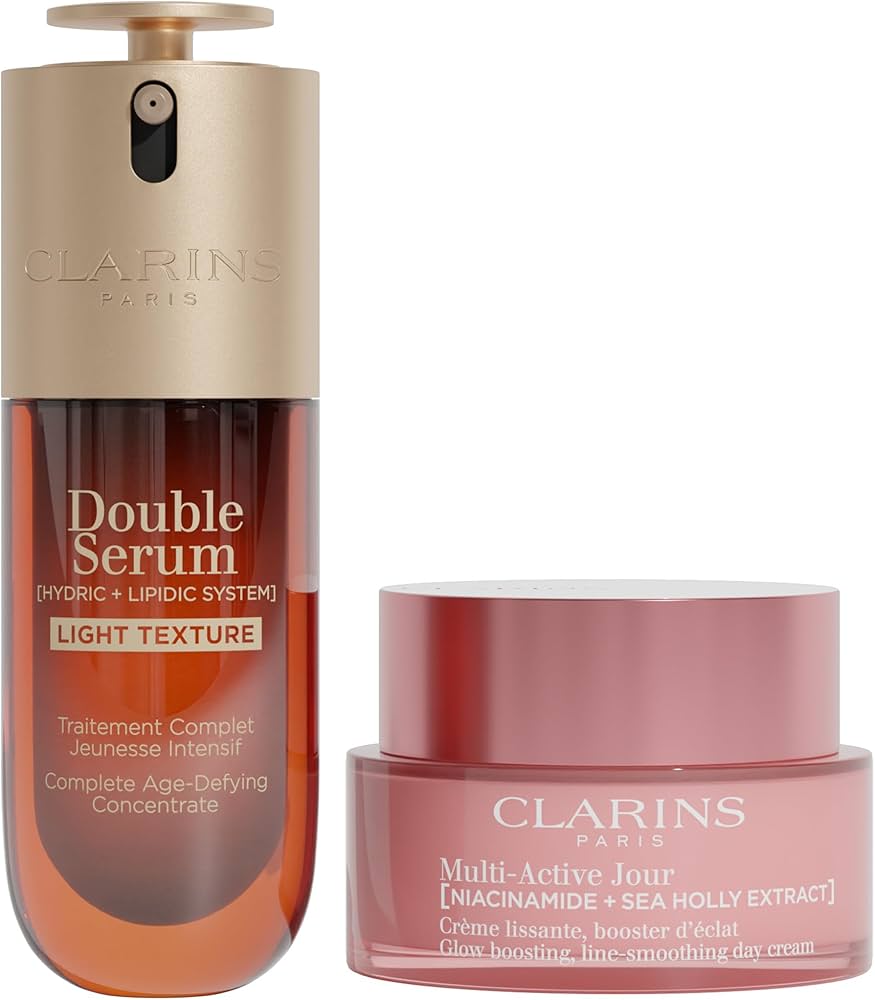 Amazon.com: Clarins Double Serum Light and Multi-Active Day